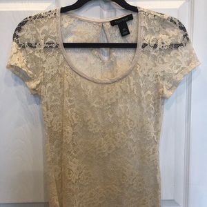 NWOT White House Black Market Lace top